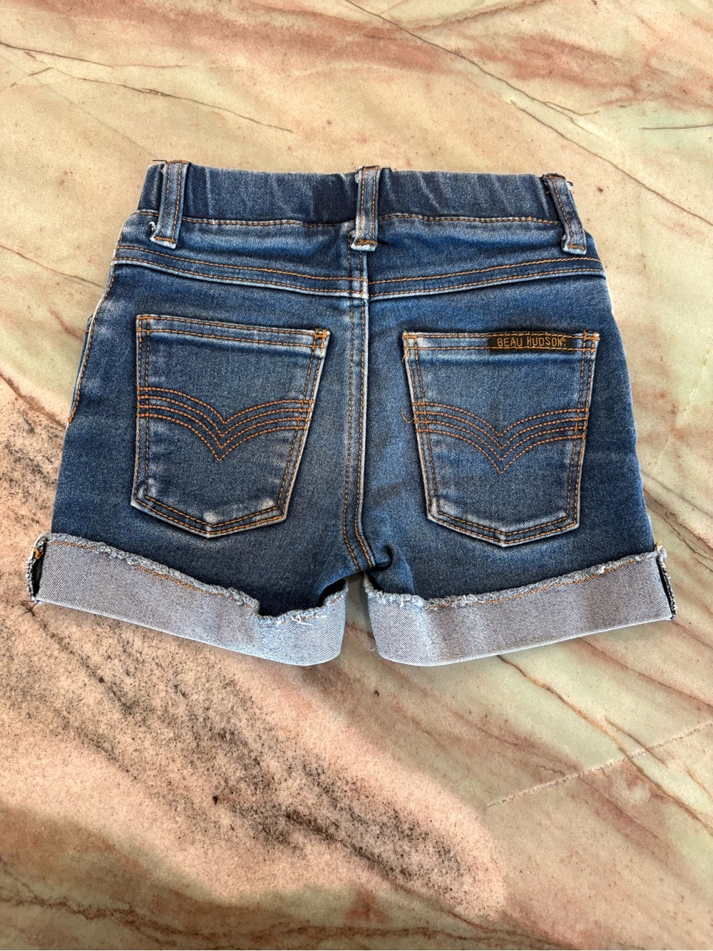 Beau Hudson Kids Blue Rolled Hem Denim Shorts
